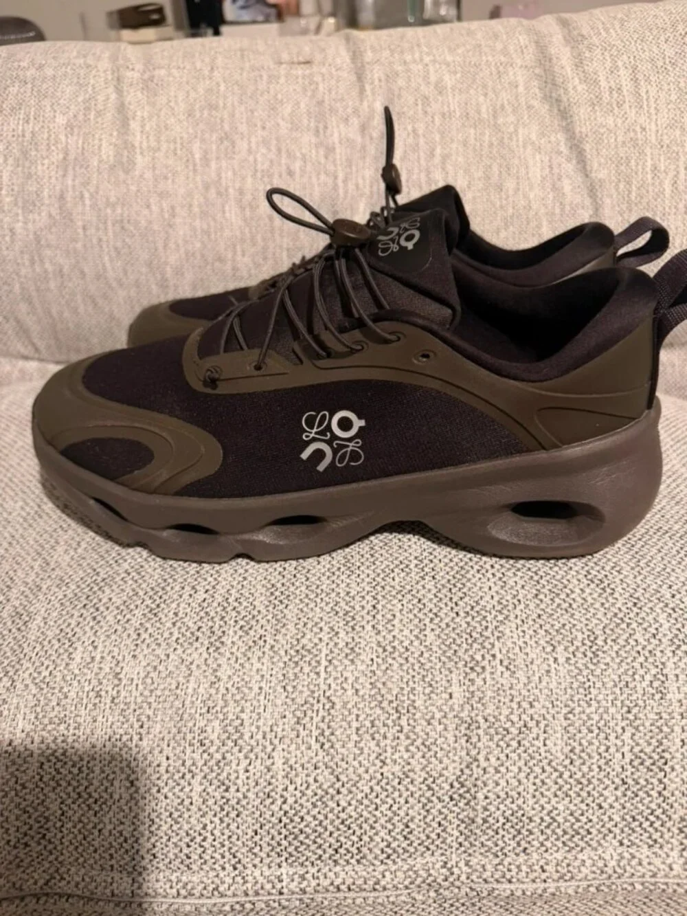 Loewe x On Cloudaway Sneakers Men's US 10 Brown Khaki
